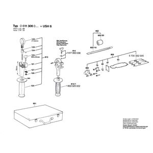 для перфоратора Bosch USH 6 220 V 0611306003, деталировка 2