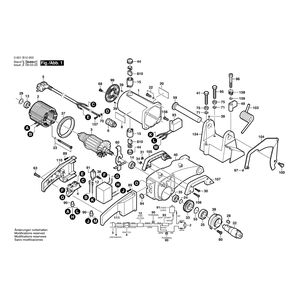 для отрезной машины Bosch GCO 14-1 230 V 0601B10003, деталировка 1