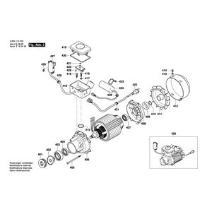 для очистителя высокого давления Bosch GHP 5-55 230 V 3600J10400, деталировка 3