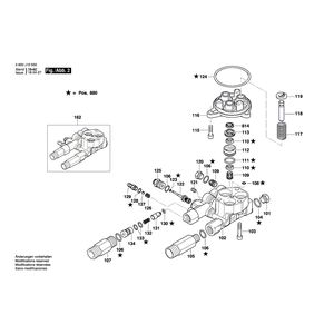 для очистителя высокого давления Bosch GHP 5-65 230 V 3600J10500, деталировка 2