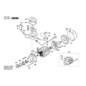 для очистителя высокого давления Bosch GHP 5-65 230 V 3600J10500, деталировка 3