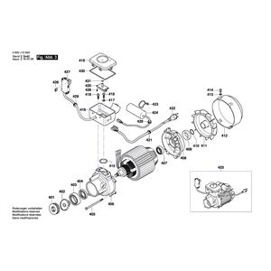 для очистителя высокого давления Bosch GHP 5-65 X 230 V 3600J10600, деталировка 3