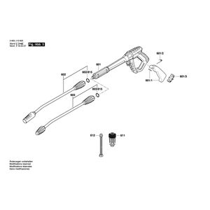 для очистителя высокого давления Bosch GHP 5-65 X 230 V 3600J10600, деталировка 5