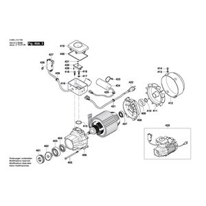 для очистителя высокого давления Bosch GHP 5-75 230 V 3600J10700, деталировка 3