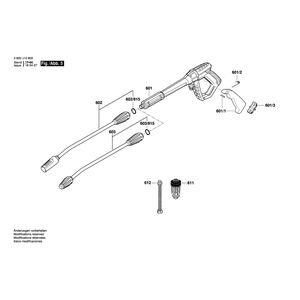 для очистителя высокого давления Bosch GHP 5-75 X 230 V 3600J10800, деталировка 5