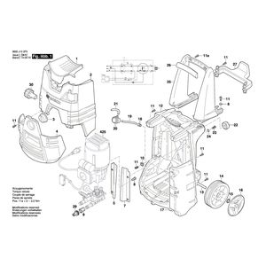 для очистителя высокого давления Bosch GHP 6-14 230 V 3600J10200, деталировка 1