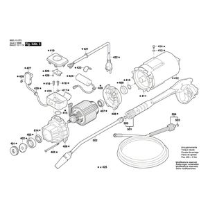 для очистителя высокого давления Bosch GHP 6-14 230 V 3600J10200, деталировка 3