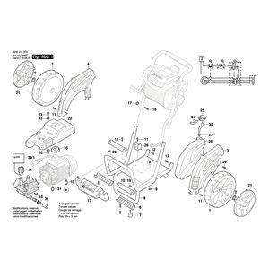 для очистителя высокого давления Bosch GHP 8-15 XD 400 V 3600J10300, деталировка 1