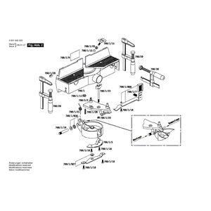 для стусловой пилы Bosch GFS 350 E 230 V 0601640503, деталировка 2