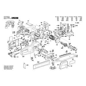 для цепной пилы Bosch GKE 35 BC 230 V 0601586703, деталировка 1