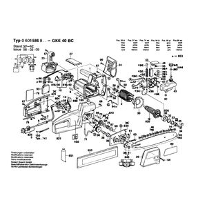 для цепной пилы Bosch GKE 40 BC 230 V 0601586803, деталировка 1