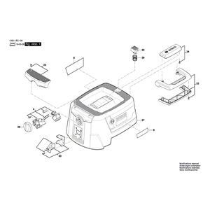 для универсального пылесоса Bosch GAS 15 PS 230 V 3601JE5100, деталировка 1