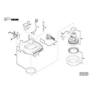 для универсального пылесоса Bosch GAS 15 PS 230 V 3601JE5100, деталировка 2