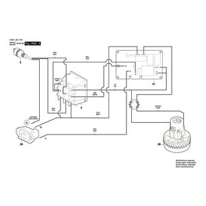 для универсального пылесоса Bosch GAS 15 PS 230 V 3601JE5100, деталировка 4