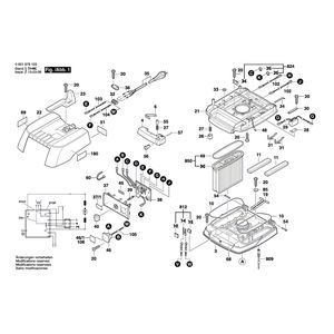 для универсального пылесоса Bosch GAS 25 L SFC 230 V 0601979103, деталировка 1