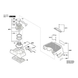 для универсального пылесоса Bosch GAS 35 L SFC 230 V 3601JC3000, деталировка 4