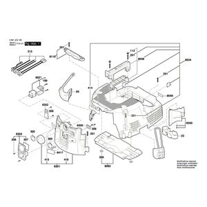 для универсального пылесоса Bosch GAS 35 M AFC 230 V 3601JC3100, деталировка 1