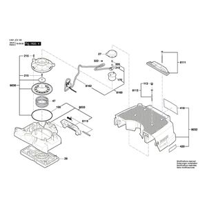 для универсального пылесоса Bosch GAS 35 M AFC 230 V 3601JC3100, деталировка 4