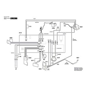 для универсального пылесоса Bosch GAS 35 M AFC 230 V 3601JC3100, деталировка 5