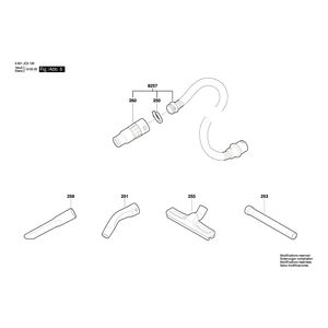 для универсального пылесоса Bosch GAS 35 M AFC 230 V 3601JC3100, деталировка 6