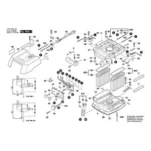 для универсального пылесоса Bosch GAS 50 M 230 V 0601988103, деталировка 1