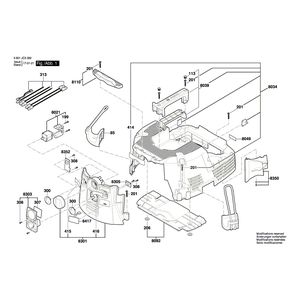 для универсального пылесоса Bosch GAS 55 M AFC 230 V 3601JC3300, деталировка 1