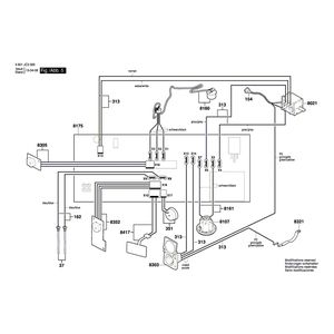 для универсального пылесоса Bosch GAS 55 M AFC 230 V 3601JC3300, деталировка 5