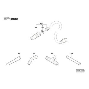 для универсального пылесоса Bosch GAS 55 M AFC 230 V 3601JC3300, деталировка 6