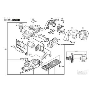 для рубанка Bosch GHO 14,4 V 14.4 V 0601595420, деталировка 1