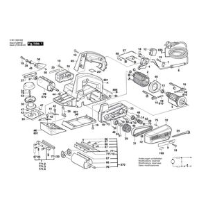 для рубанка Bosch GHO 31-82 220 V 0601593062, деталировка 1