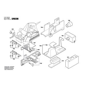 для рубанка Bosch GHO 31-82 220 V 0601593062, деталировка 2