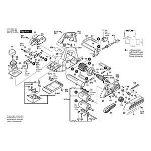 для рубанка Bosch GHO 31-82 230 V 0601593103, деталировка 1