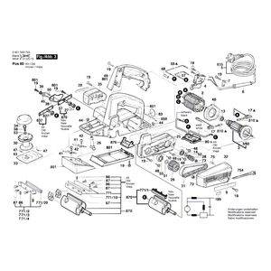 для рубанка Bosch GHO 36-82 C 220 V 0601593703, деталировка 3