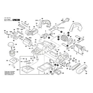 для рубанка Bosch GHO 40-82 C 230 V 060159A703, деталировка 1