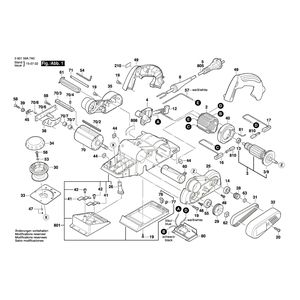 для рубанка Bosch GHO 40-82 C 230 V 060159A7A0, деталировка 1