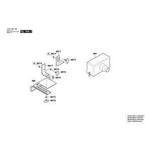 для рубанка Bosch GHO 40-82 C 230 V 060159A7A0, деталировка 2