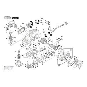 для рубанка Bosch GHO 6500 230 V 3601E96000, деталировка 1