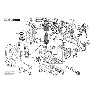 для сабельной пилы Bosch GSA 800 PE 230 V 0601641703, деталировка 1