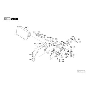 для торцевочной пилы Bosch GCM 12 JL 230 V 3601M21100, деталировка 4