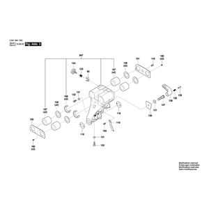 для торцевочной пилы Bosch GCM 18V-216 18 V 3601M41000, деталировка 3