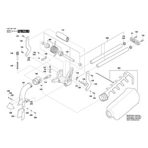 для торцевочной пилы Bosch GCM 18V-216 18 V 3601M41000, деталировка 4