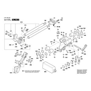 для торцевочной пилы Bosch GCM 350-254 230 V 3601M22600, деталировка 3