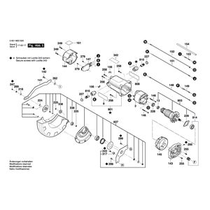 для торцевочной пилы Bosch GCM 350-254 230 V 3601M22600, деталировка 5