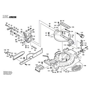 для торцевочной пилы Bosch GKG 24 V 24 V 0601663803, деталировка 2