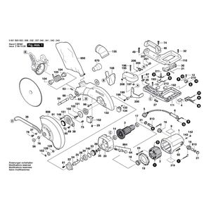 для торцевочной тяговой пилы Bosch GCM 10 230 V 0601B20003, деталировка 1