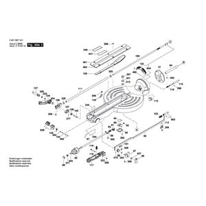 для торцевочной тяговой пилы Bosch GCM 10 GDJ 230 V 3601M27000, деталировка 2