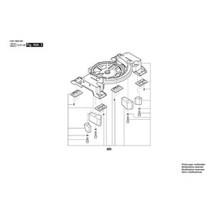 для торцевочной тяговой пилы Bosch GCM 10 MX 230 V 3601M29020, деталировка 3