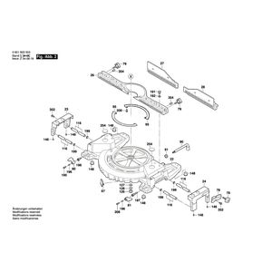 для торцевочной тяговой пилы Bosch GCM 10 SD 230 V 0601B22503, деталировка 2