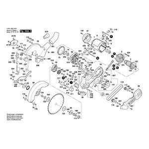 для торцевочной тяговой пилы Bosch GCM 10 SD 230 V 0601B22503, деталировка 3