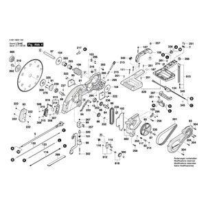 для торцевочной тяговой пилы Bosch GCM 12 SDE 230 V 3601M23100, деталировка 4